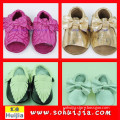 2015 New Arrival HOT Summer factory price sweet color tassels sandals and bow cool boy moccasin shoes